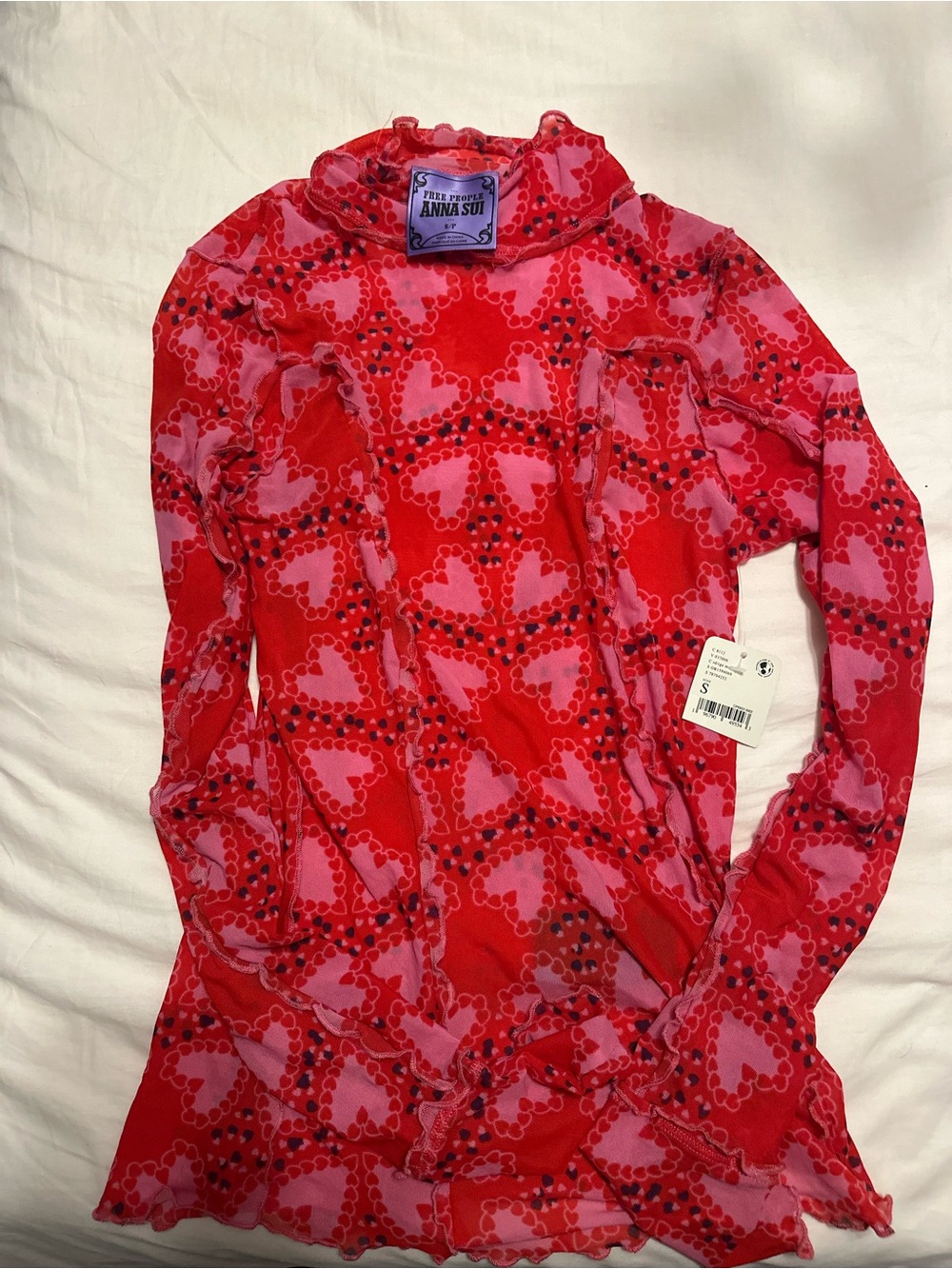 Anna Sui x Free People Mesh Turtleneck